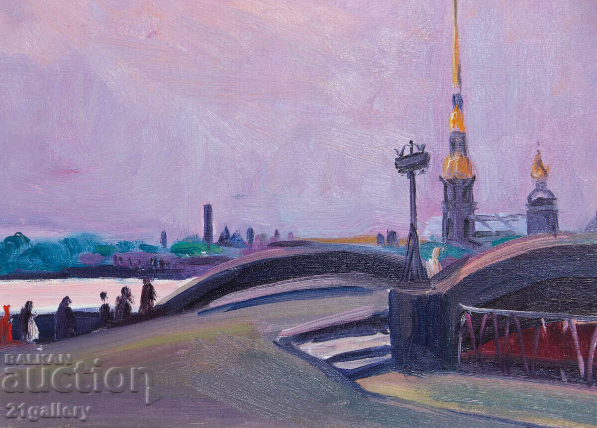 Доставка на Проф. Стоян Домусчиев (1935-2021) Пейзаж от Санкт Петербург Доставка на Проф. Стоян Домусчиев (1935-2021) Пейзаж от Санкт Петербург