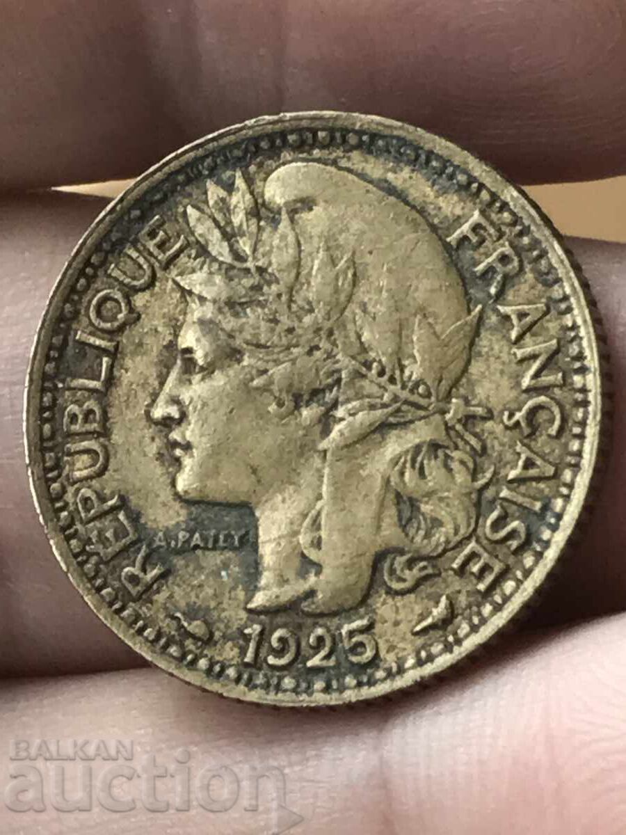 French Cameroon 1 Franc 1925 Rare Colonial Coin Excellent