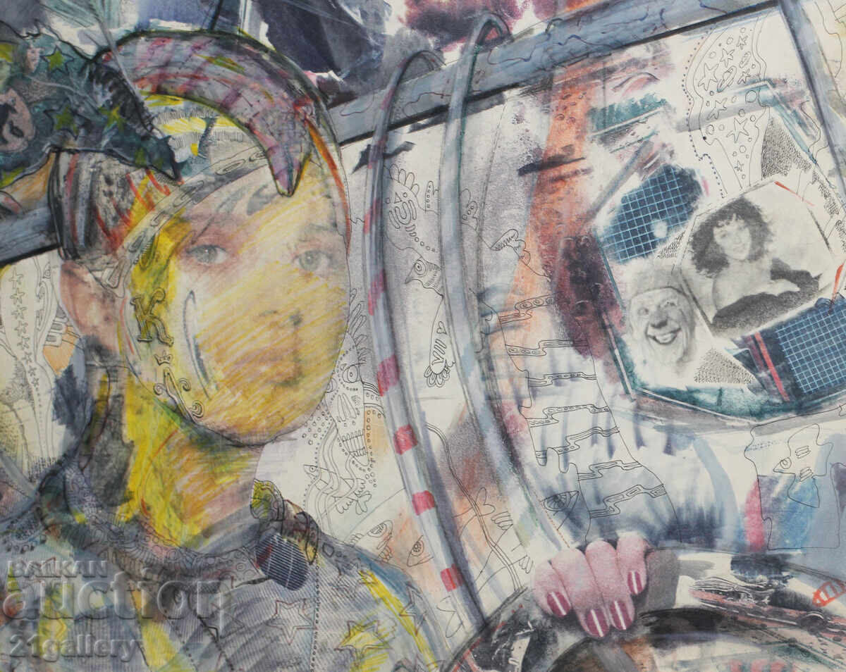 Kalin Nikolov (1956-) Mixed media - abstraction - 6 Kalin Nikolov (1956-) Mixed media - abstraction - 6