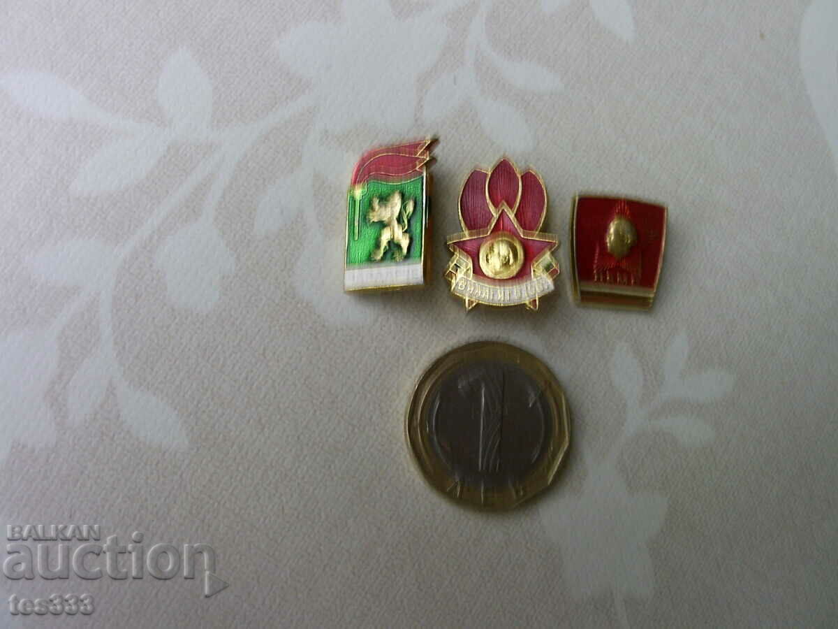 Delivery of Badges lot chavdarche, pioneer, Komsomolets-DKMS