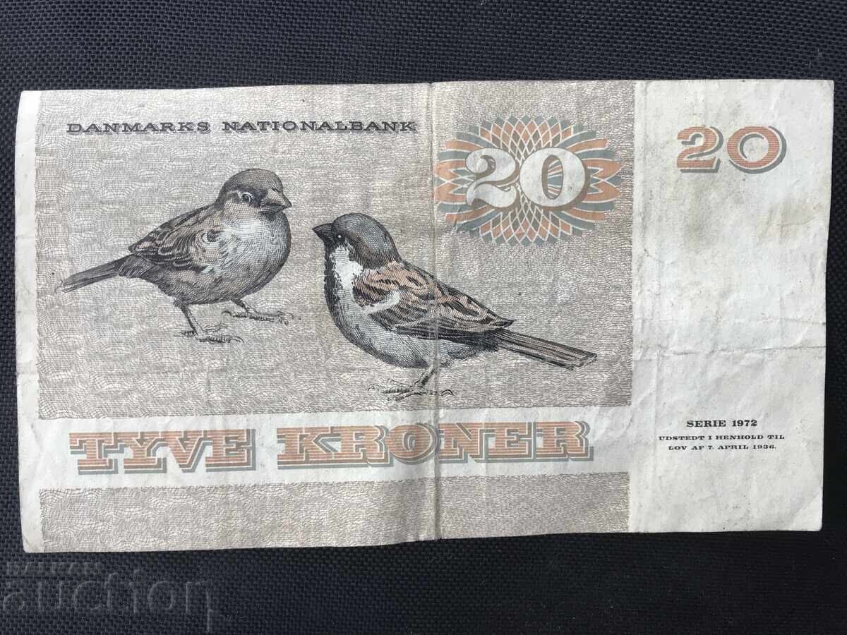 Дания 20 крони 1972 врабчета с цена 11.00 лв. | € 5.62 Дания 20 крони 1972 врабчета с цена 11.00 лв. | € 5.62
