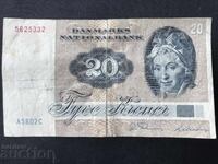 Δανία 20 κορώνες 1972 χελιδόνια