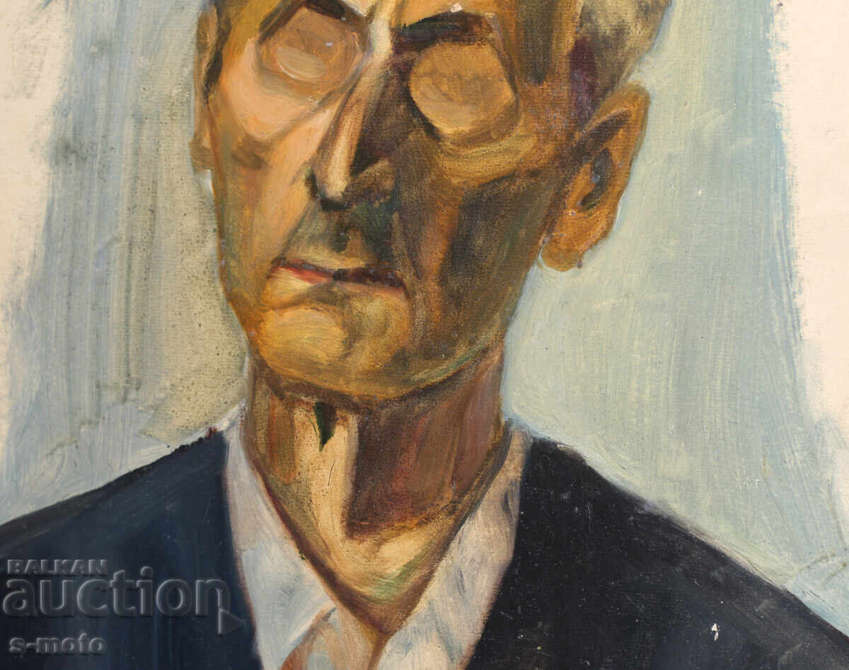 Old oil painting portrait - 6