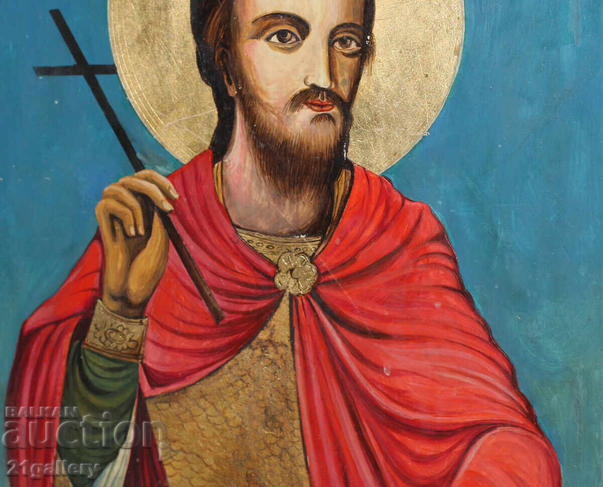 Доставка на 19 век стара икона свети Теодор
