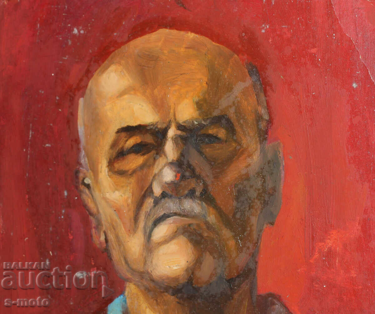 Tablou vechi, ulei pe pânză, portret - 5 Tablou vechi, ulei pe pânză, portret - 5