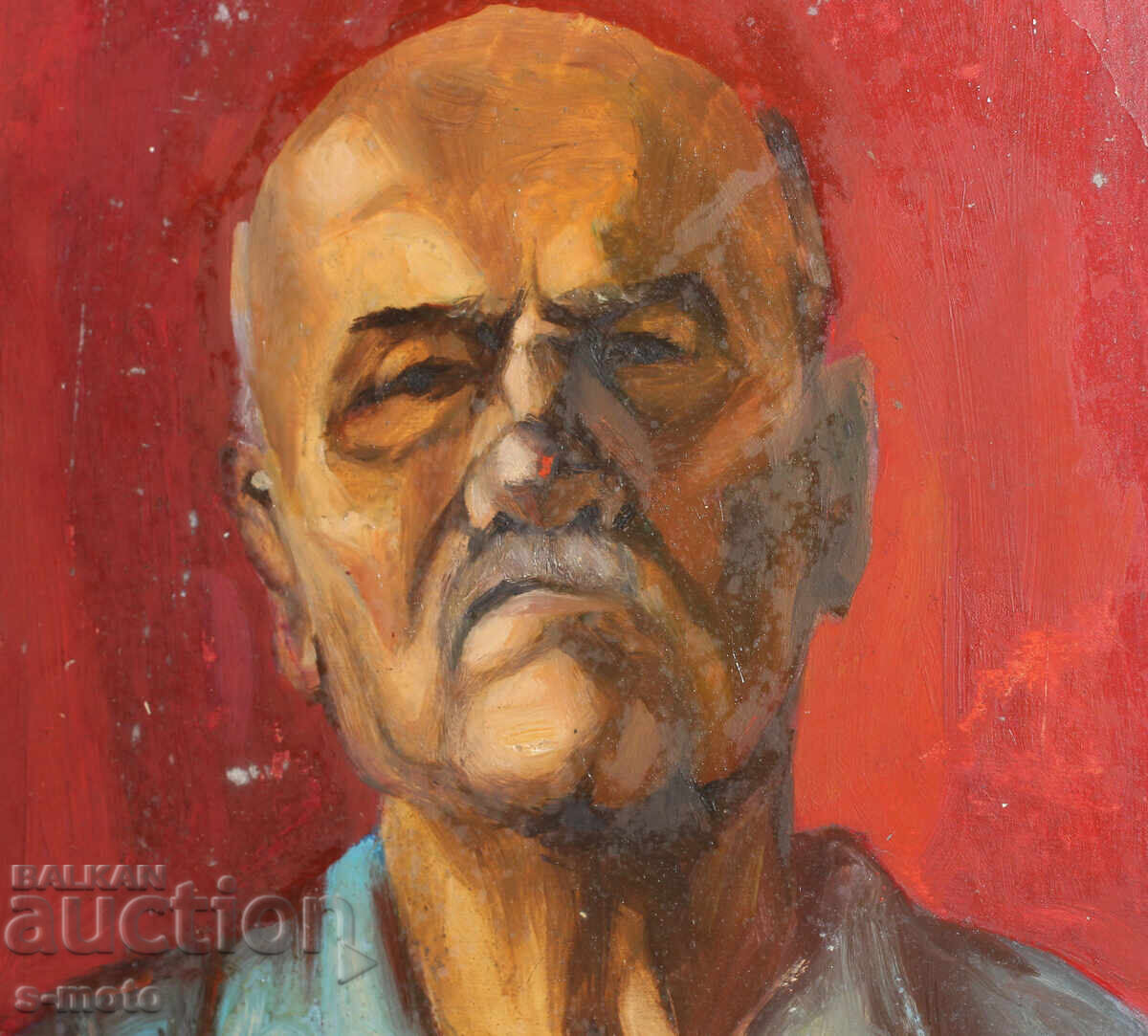 Tablou vechi, ulei pe pânză, portret - 6 Tablou vechi, ulei pe pânză, portret - 6