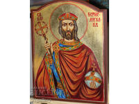 Съвременна икона Свети  цар Борис-Михаил