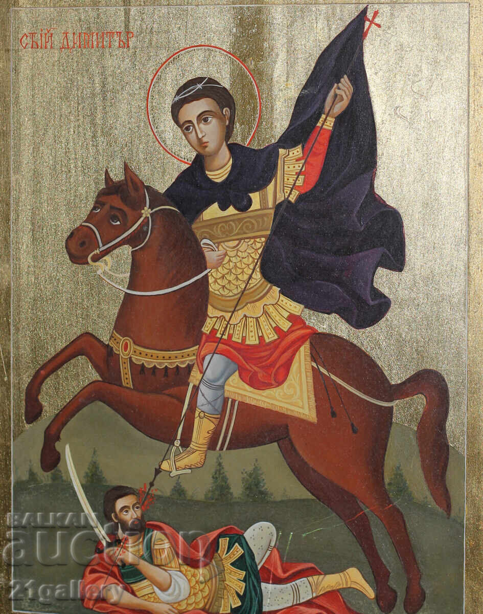 Contemporary Icon Saint Demetrius with price 1300.00 BGN | € 664.68 Contemporary Icon Saint Demetrius with price 1300.00 BGN | € 664.68