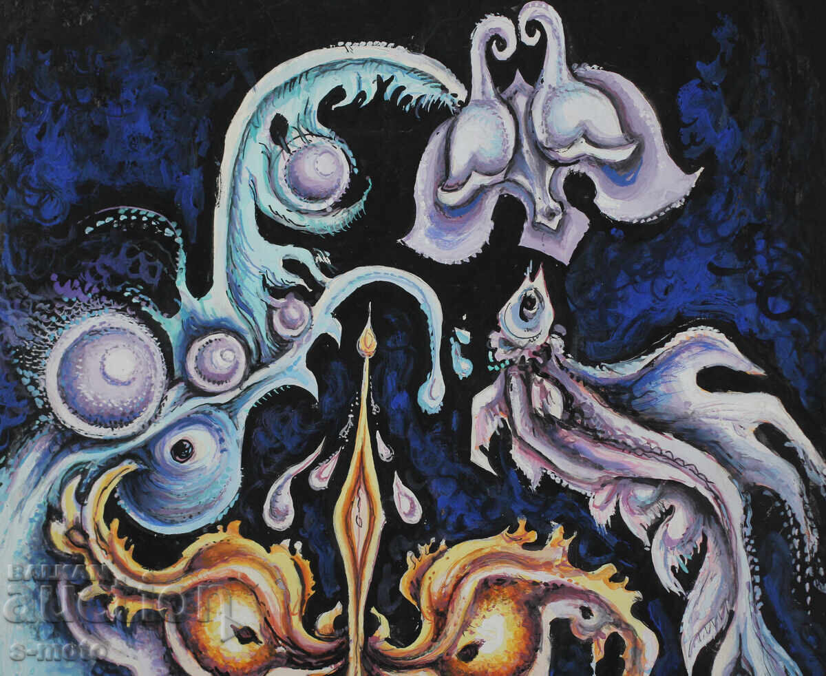 Delivery of Margarita Petrova, gouache / pastel abstract composition Delivery of Margarita Petrova, gouache / pastel abstract composition