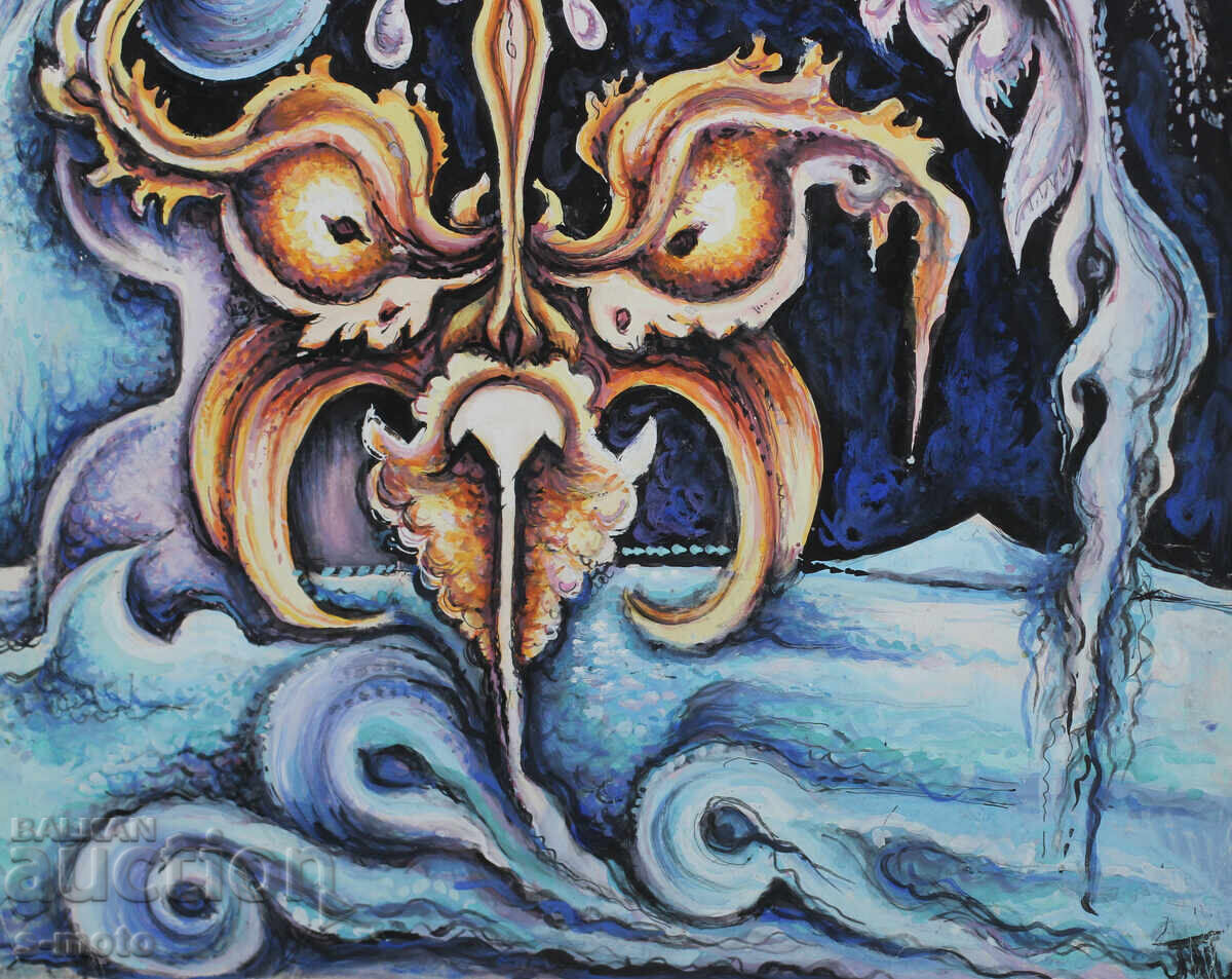 Margarita Petrova, gouache / pastel abstract composition - 5 Margarita Petrova, gouache / pastel abstract composition - 5