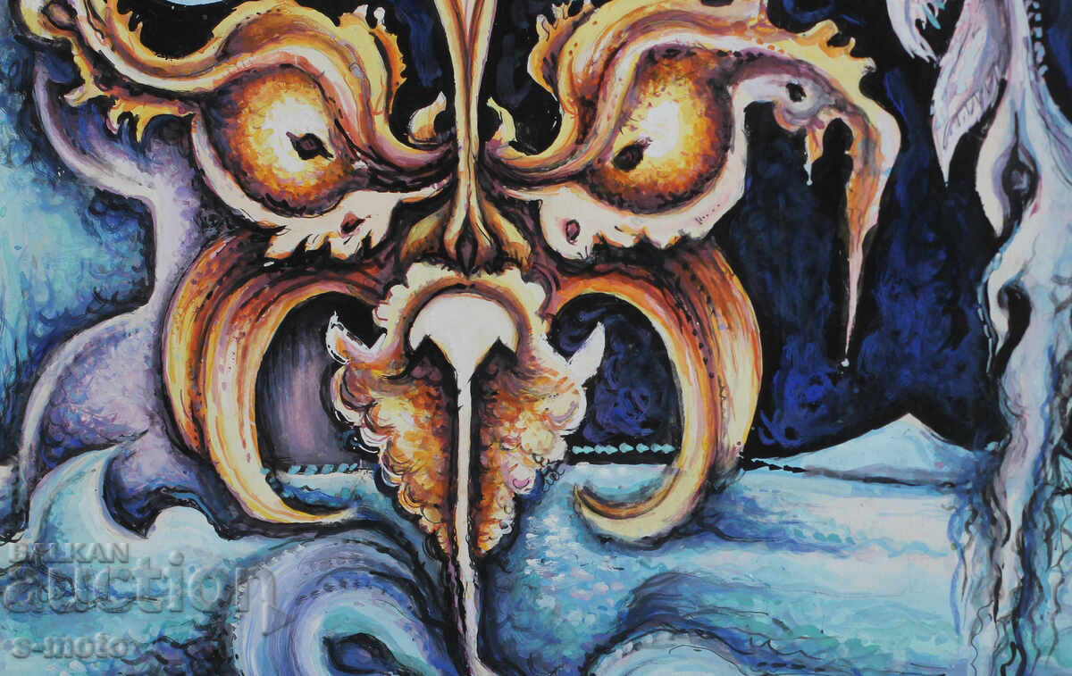 Margarita Petrova, gouache / pastel abstract composition - 6 Margarita Petrova, gouache / pastel abstract composition - 6