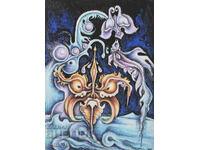 Margarita Petrova, gouache / pastel abstract composition