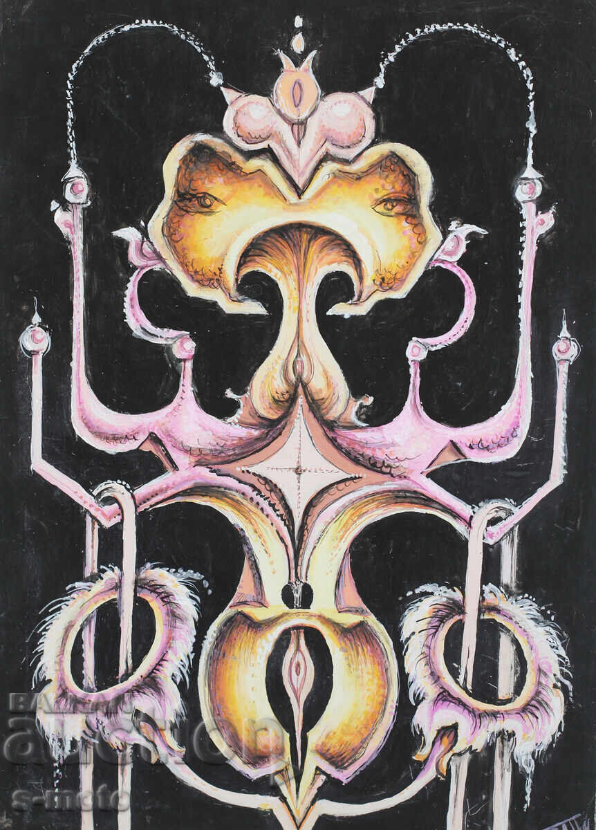 Margarita Petrova, gouache / pastel abstraction with price 250.00 BGN | € 127.82 Margarita Petrova, gouache / pastel abstraction with price 250.00 BGN | € 127.82