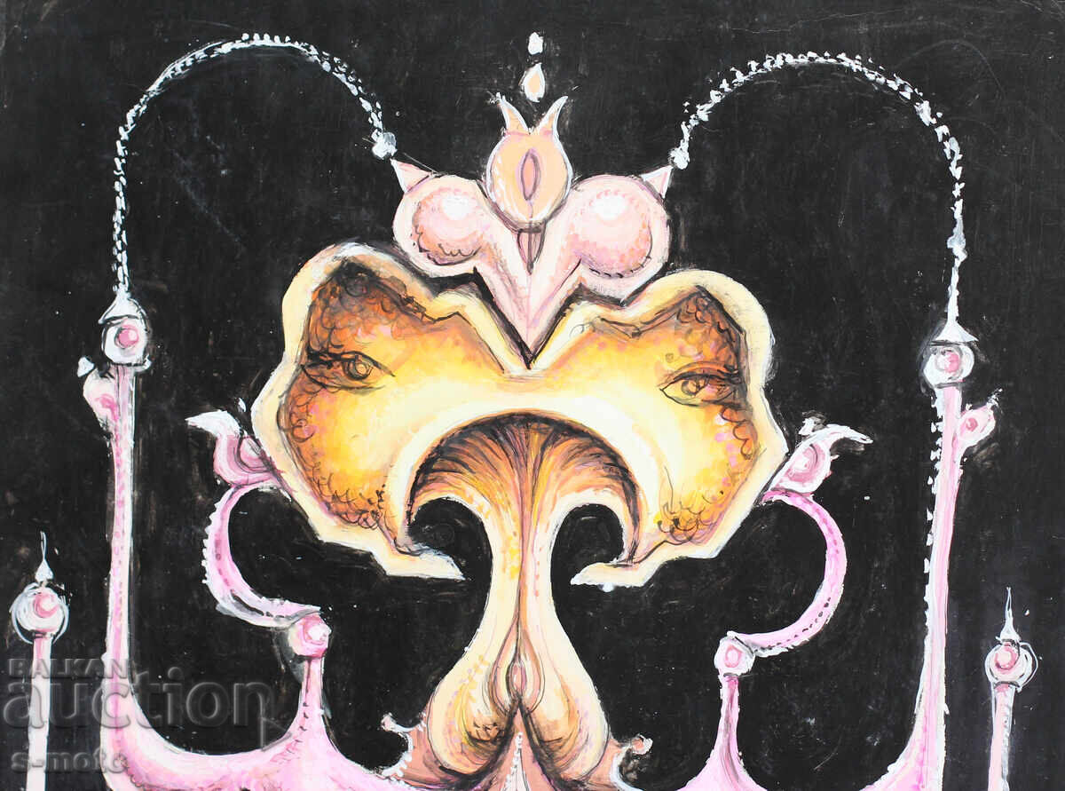 Delivery of Margarita Petrova, gouache / pastel abstraction Delivery of Margarita Petrova, gouache / pastel abstraction