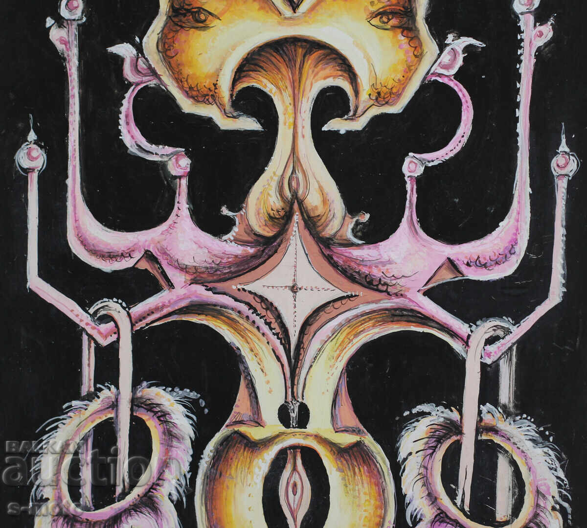 Margarita Petrova, gouache / pastel abstraction - 5 Margarita Petrova, gouache / pastel abstraction - 5