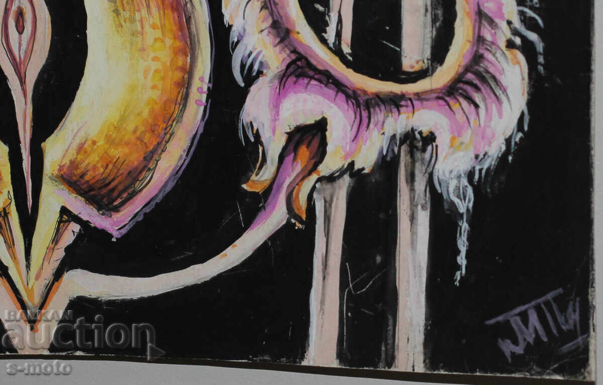 Margarita Petrova, gouache / pastel abstraction - 7 Margarita Petrova, gouache / pastel abstraction - 7