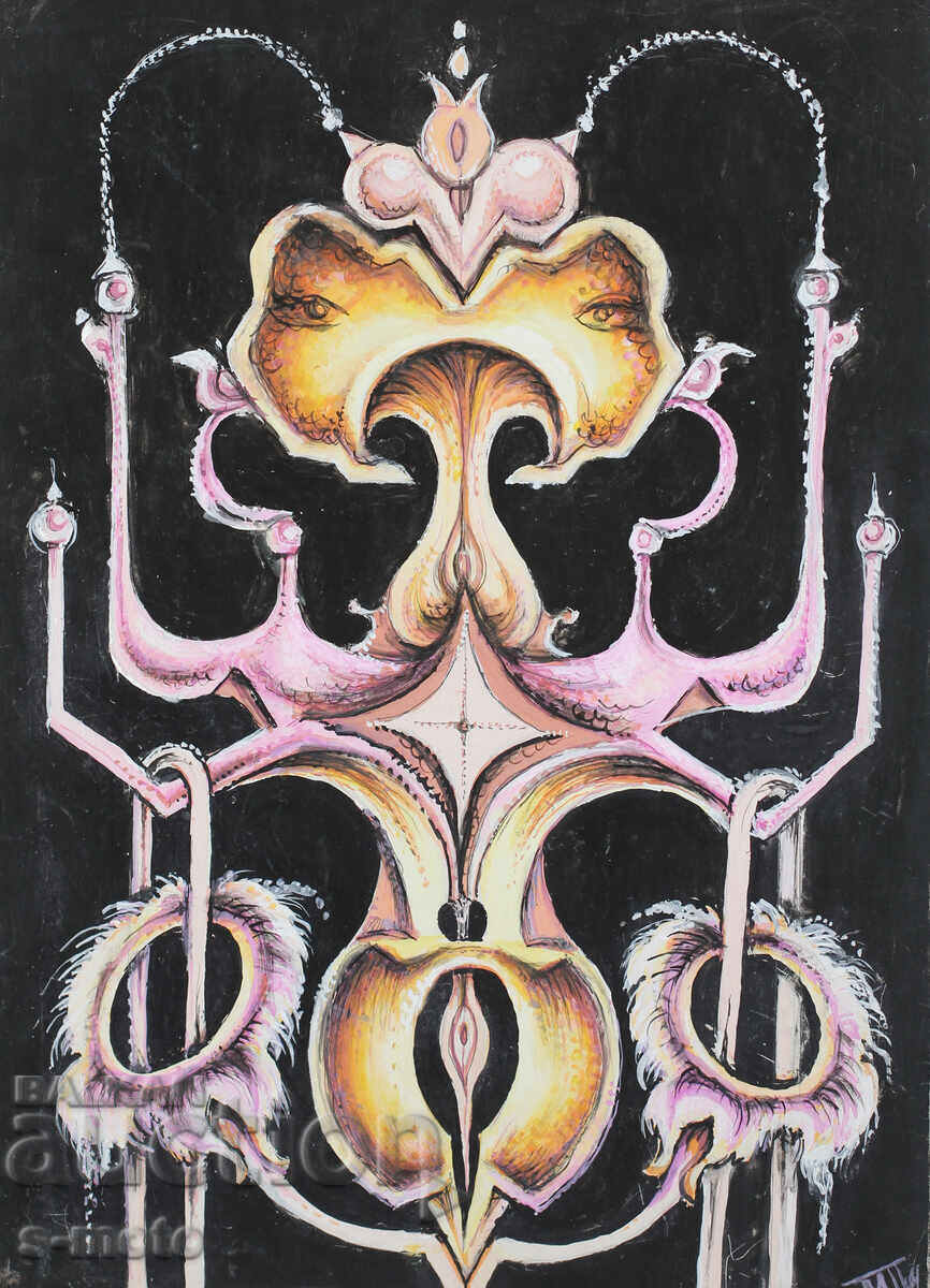 Margarita Petrova, gouache / pastel abstraction Margarita Petrova, gouache / pastel abstraction