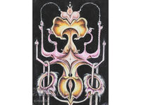 Margarita Petrova, gouache / pastel abstraction