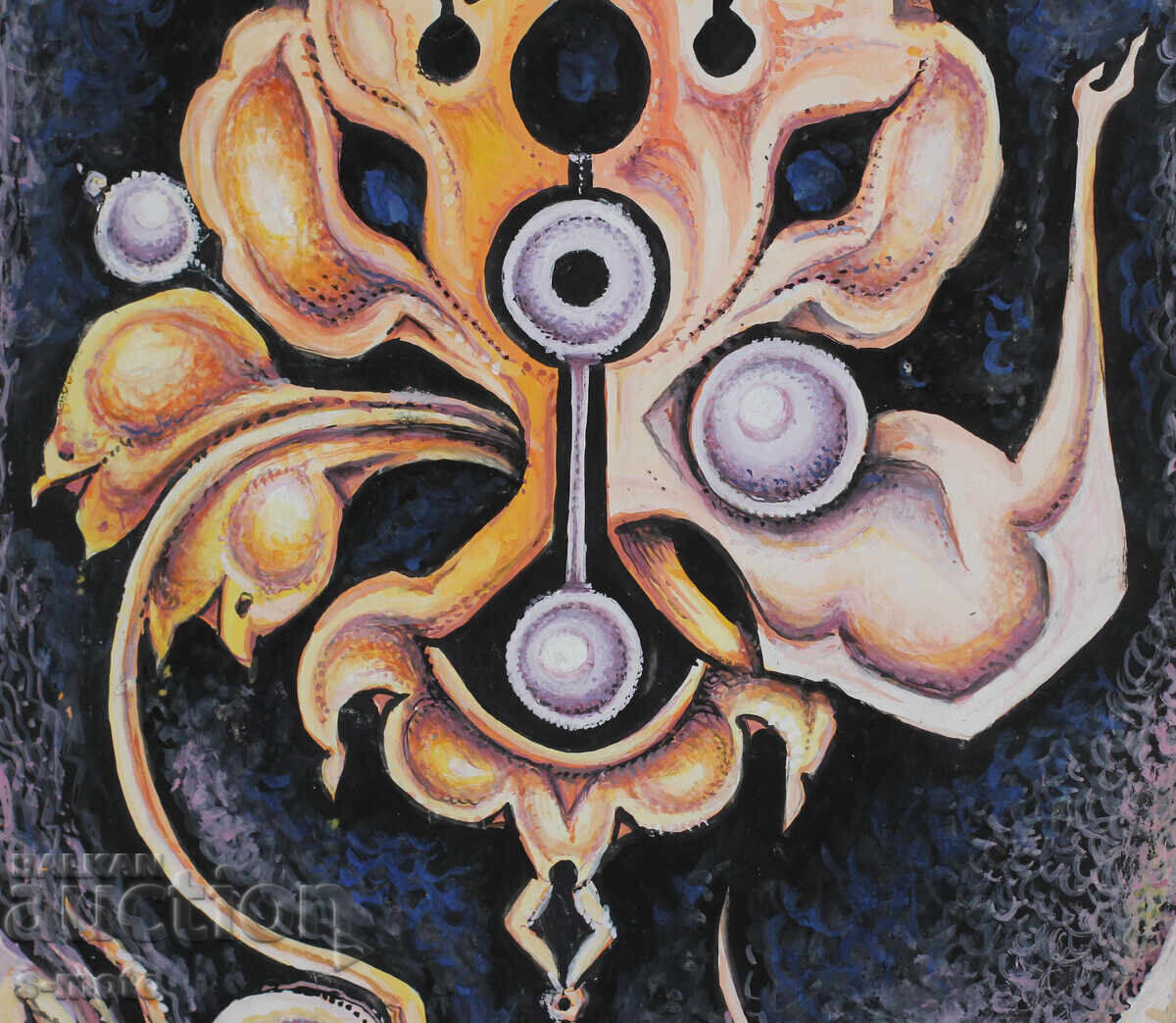 Margarita Petrova, gouache / pastel abstract composition - 5