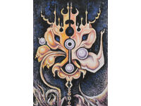 Margarita Petrova, gouache / pastel abstract composition