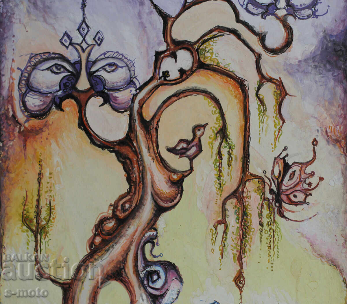 Margarita Petrova, gouache / pastel abstraction - 5