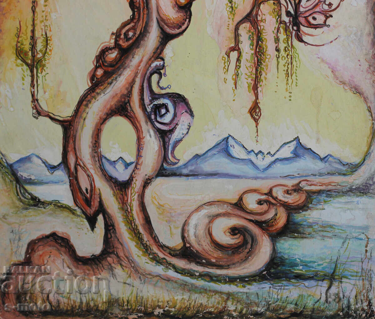 Margarita Petrova, gouache / pastel abstraction - 6