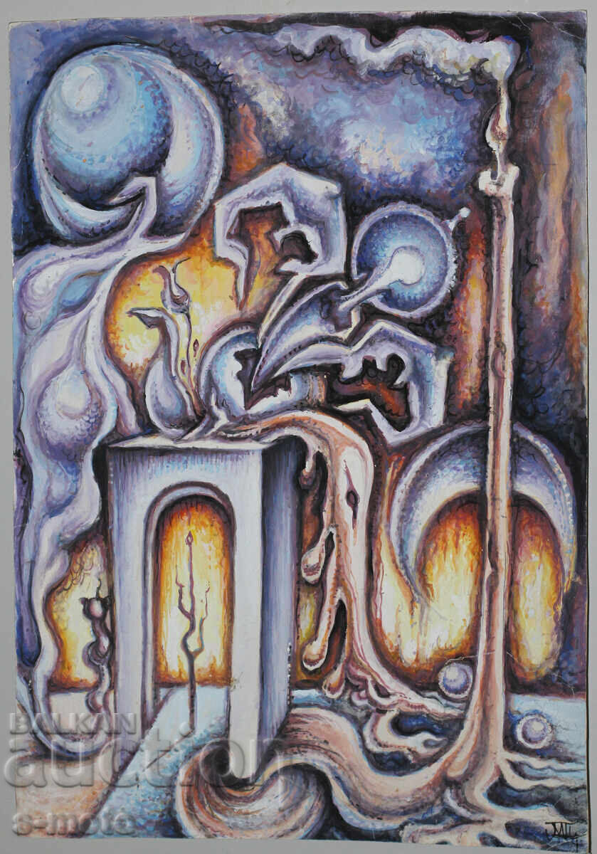 Auction  Margarita Petrova, gouache / pastel abstraction