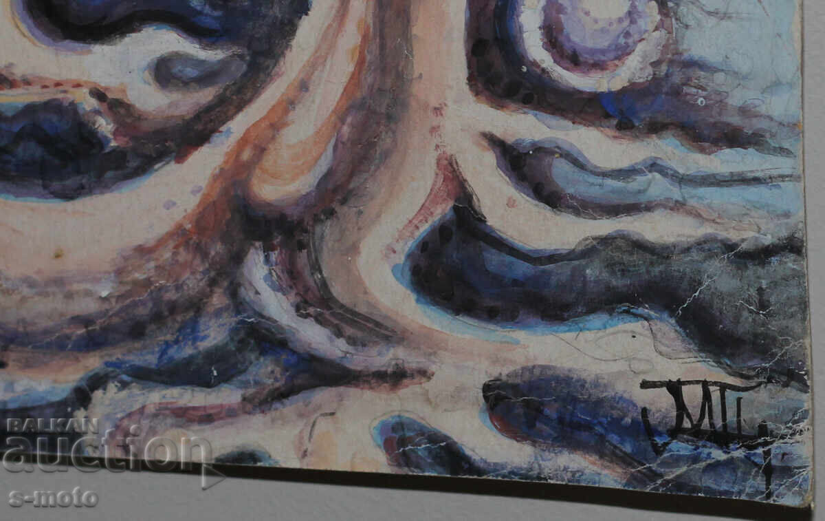 Margarita Petrova, gouache / pastel abstraction - 7