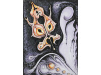 Margarita Petrova, gouache / pastel abstract composition