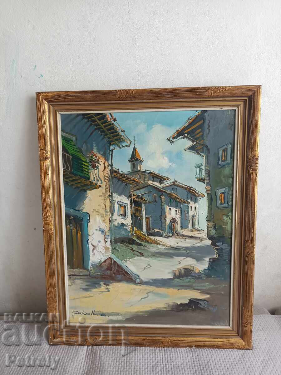 Auction  Old oil painting