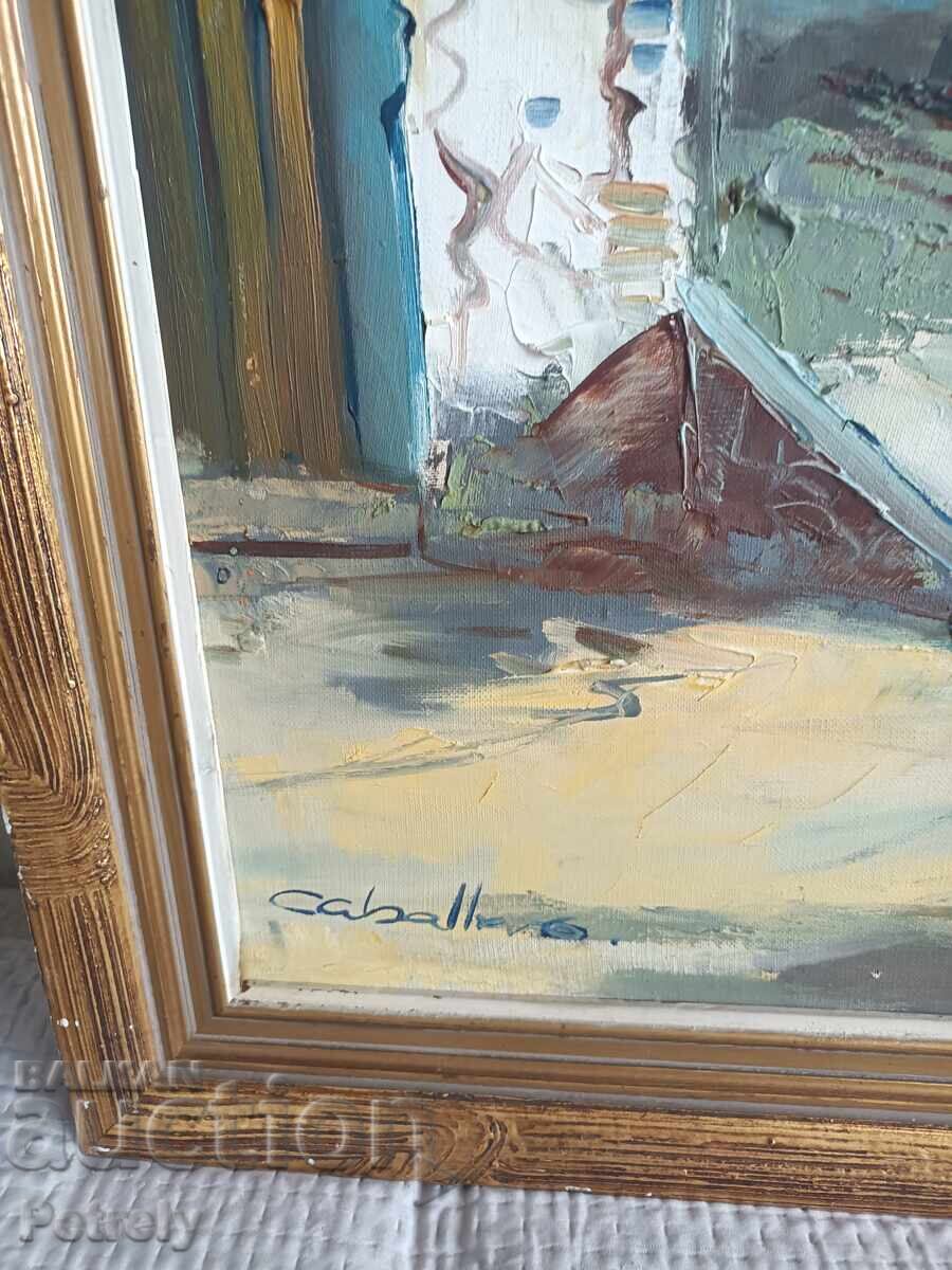 Delivery of Old oil painting