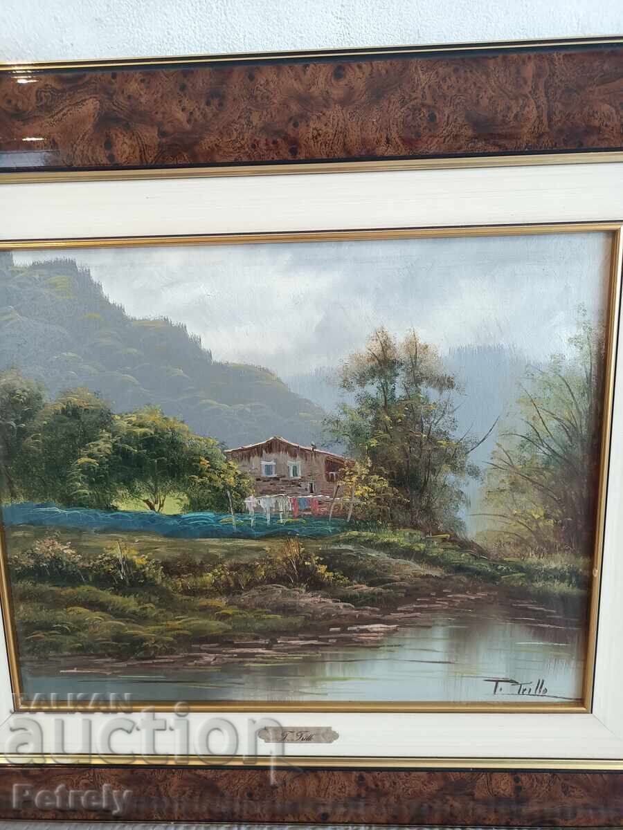 Old oil painting with price 400.00 BGN | € 204.52 Old oil painting with price 400.00 BGN | € 204.52