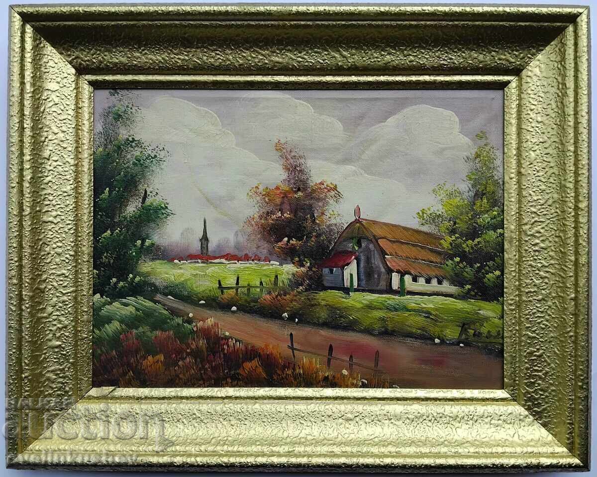 Old oil painting with price 140.00 BGN | € 71.58 Old oil painting with price 140.00 BGN | € 71.58