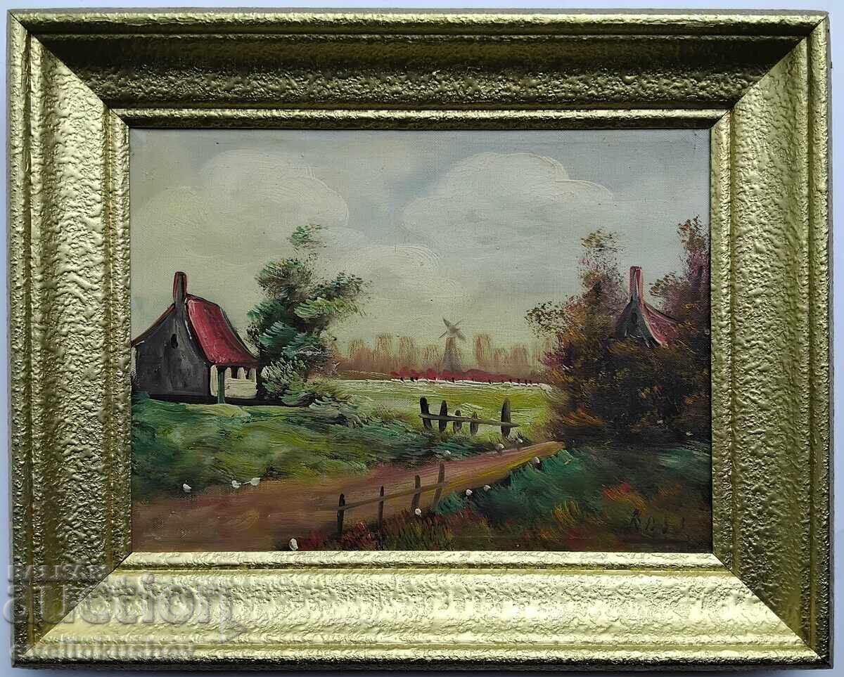 Old oil painting with price 140.00 BGN | € 71.58 Old oil painting with price 140.00 BGN | € 71.58