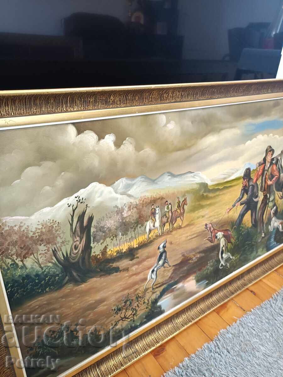 Licitație Pictură veche uriașă