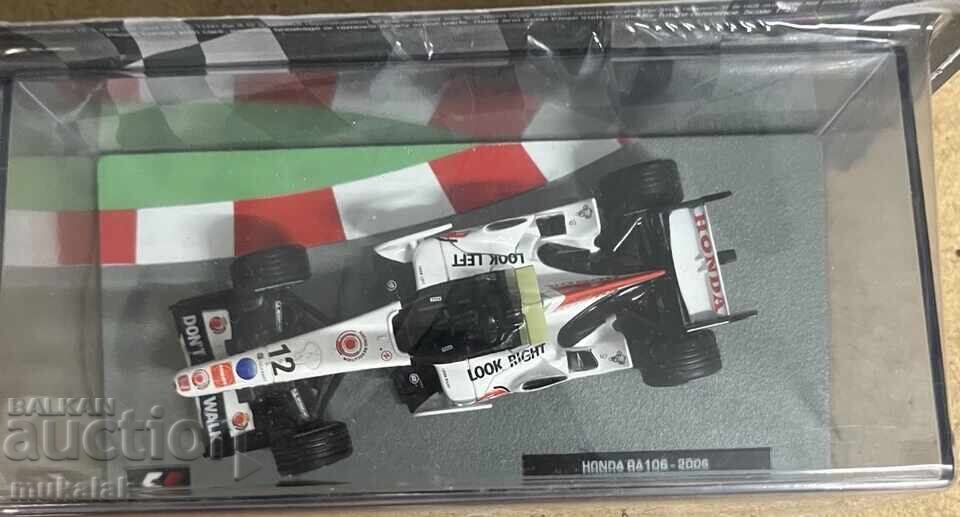 1:43 ATLAS HONDA RA 106 2006 JENSON BUTTON БОЛИД ФОРМУЛА с цена 55.00 лв. | € 28.12 1:43 ATLAS HONDA RA 106 2006 JENSON BUTTON БОЛИД ФОРМУЛА с цена 55.00 лв. | € 28.12