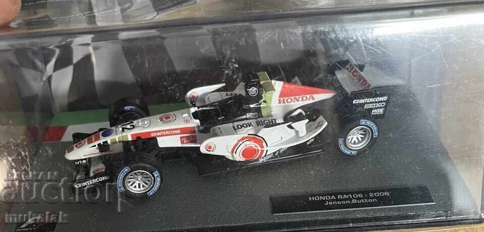 1:43 ATLAS HONDA RA 106 2006 JENSON BUTTON БОЛИД ФОРМУЛА 1:43 ATLAS HONDA RA 106 2006 JENSON BUTTON БОЛИД ФОРМУЛА