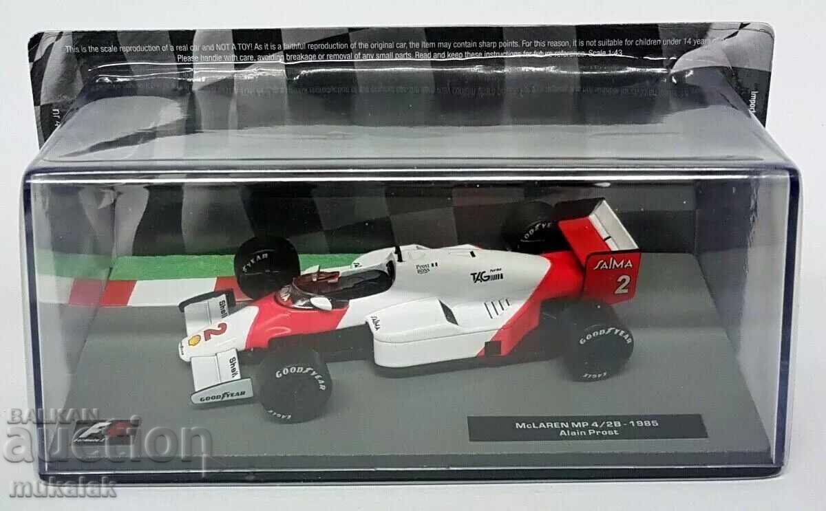 1:43 ATLAS McLAREN MP 4/2B 1985 ALAIN PROST БОЛИД ФОРМУЛА 1:43 ATLAS McLAREN MP 4/2B 1985 ALAIN PROST БОЛИД ФОРМУЛА