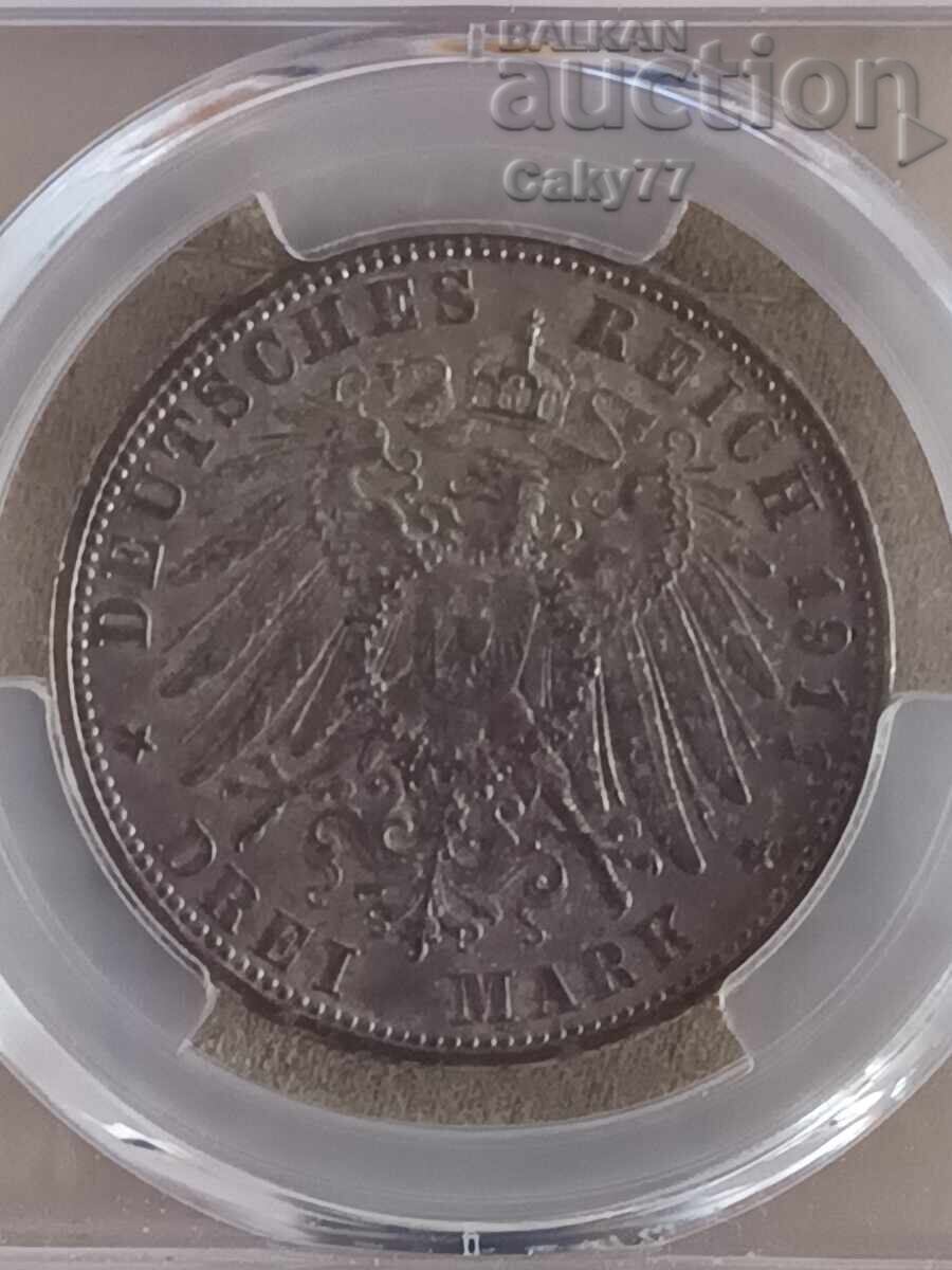 Licitație 3 mărci Bavaria 1911-D