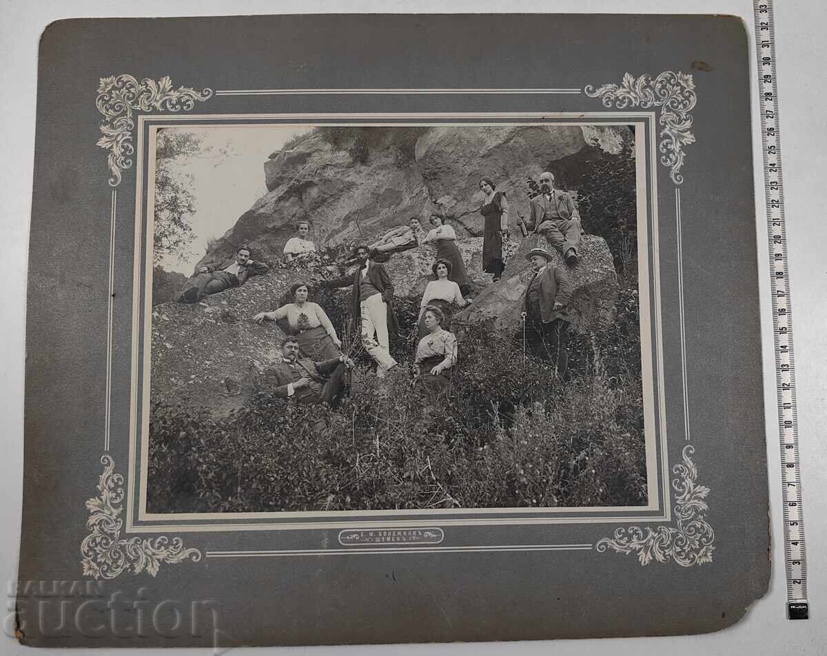1912 ȘUMEN DORINȚA NUNTĂ CONTINUĂ FOTOGRAFIE CARTON 1912 ȘUMEN DORINȚA NUNTĂ CONTINUĂ FOTOGRAFIE CARTON