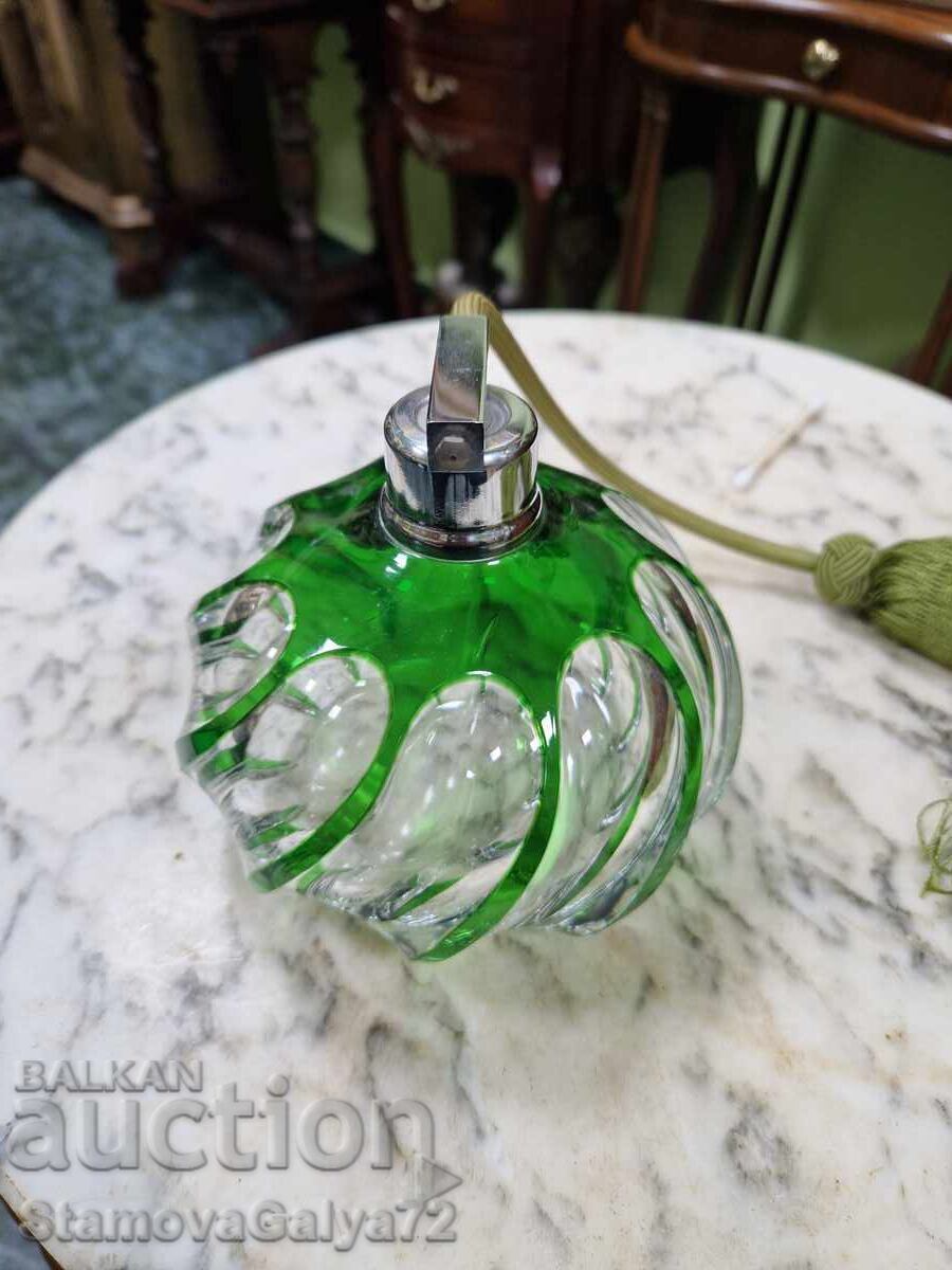 Antique collectible perfume bottle Bochemia - 6