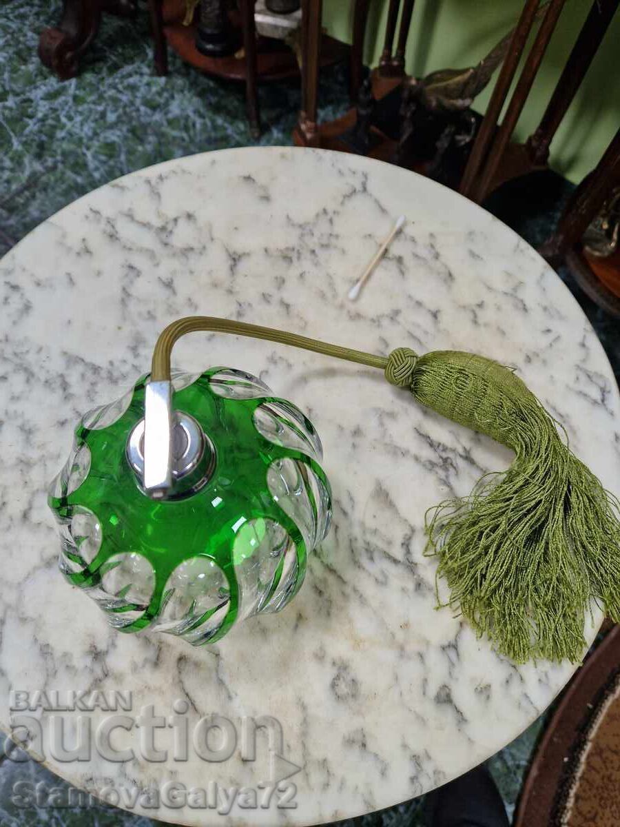 Antique collectible perfume bottle Bochemia - 7