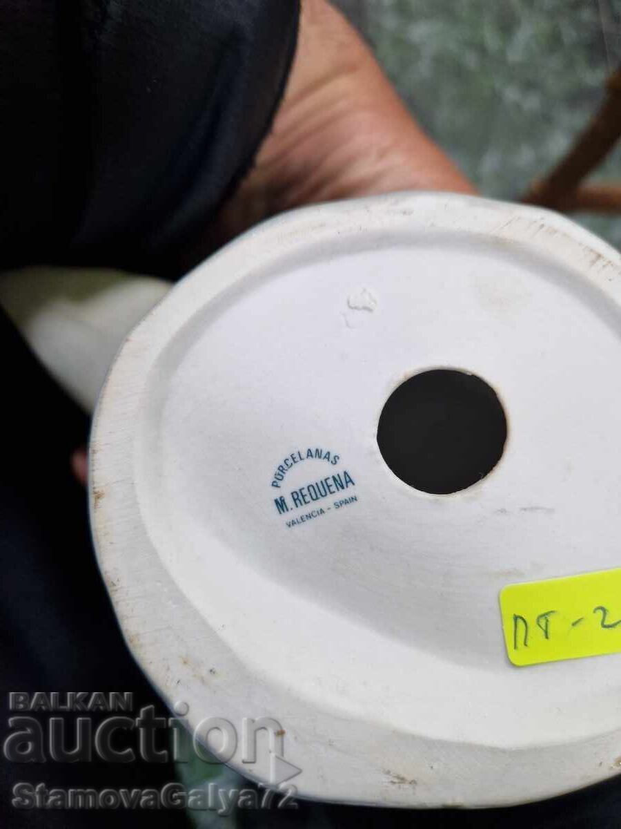 Frumoasă figurină antică din porțelan spaniol Valencia - 7