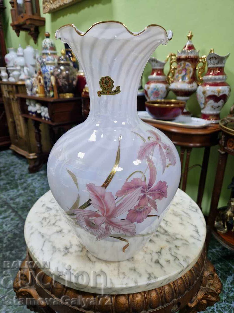 Unique large Italian glass vase with price € 62.38 | 122.01 BGN