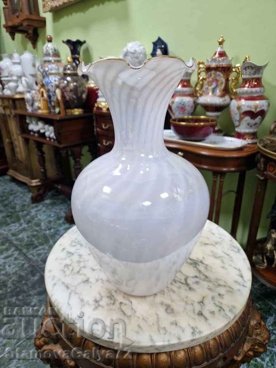 Unique large Italian glass vase - 7