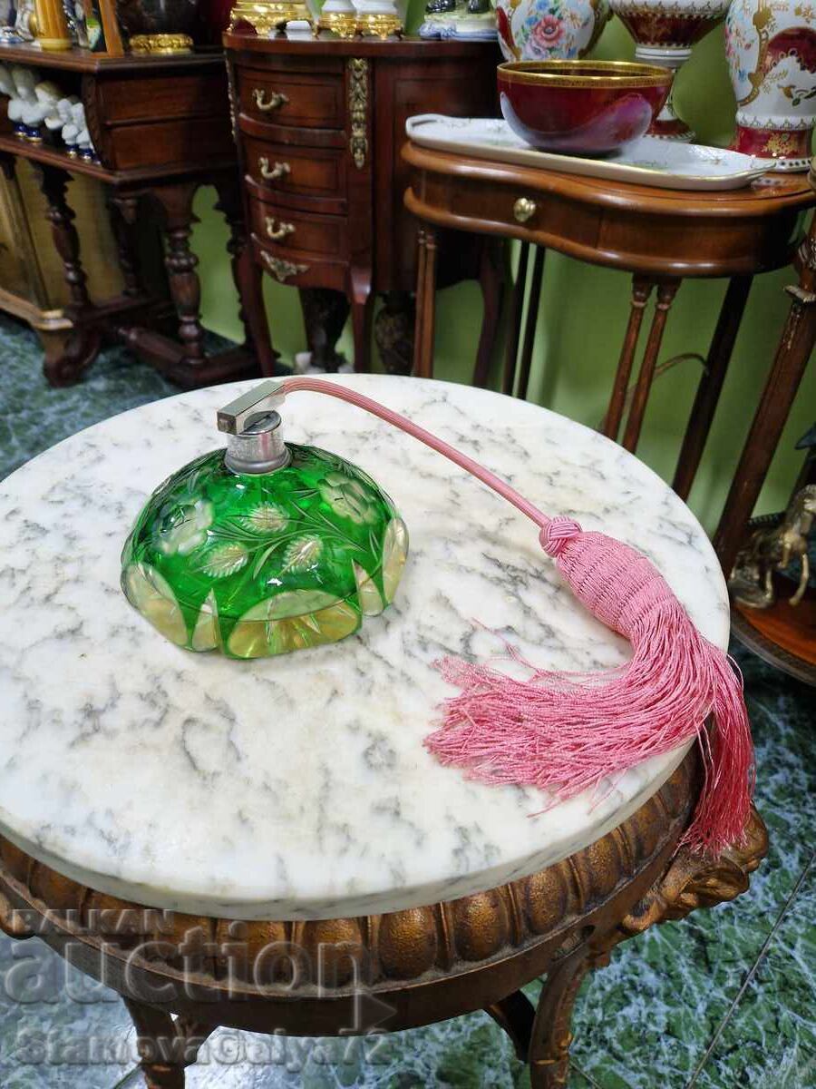 Уникална антикварна бутилка шишенце за парфюм Bochemia - 5