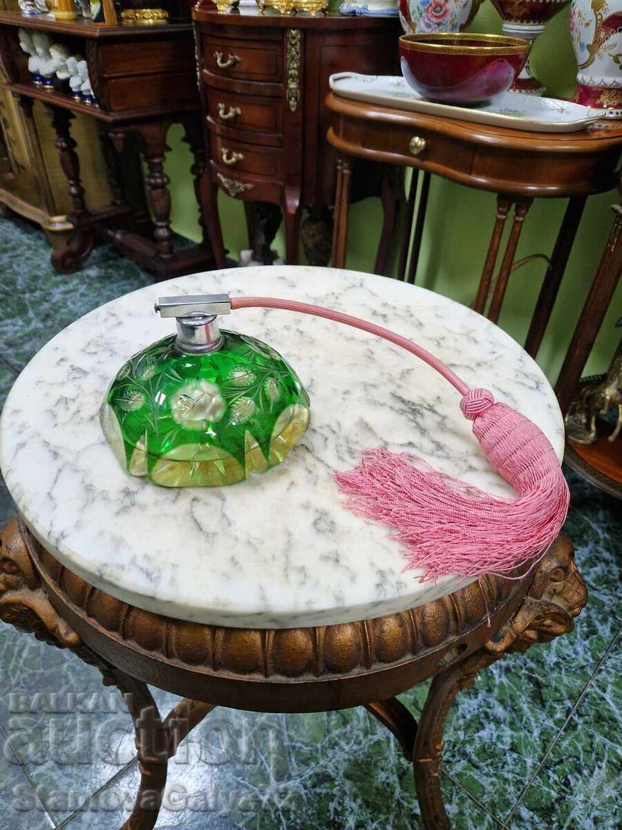 Unique antique perfume bottle by Bochemia