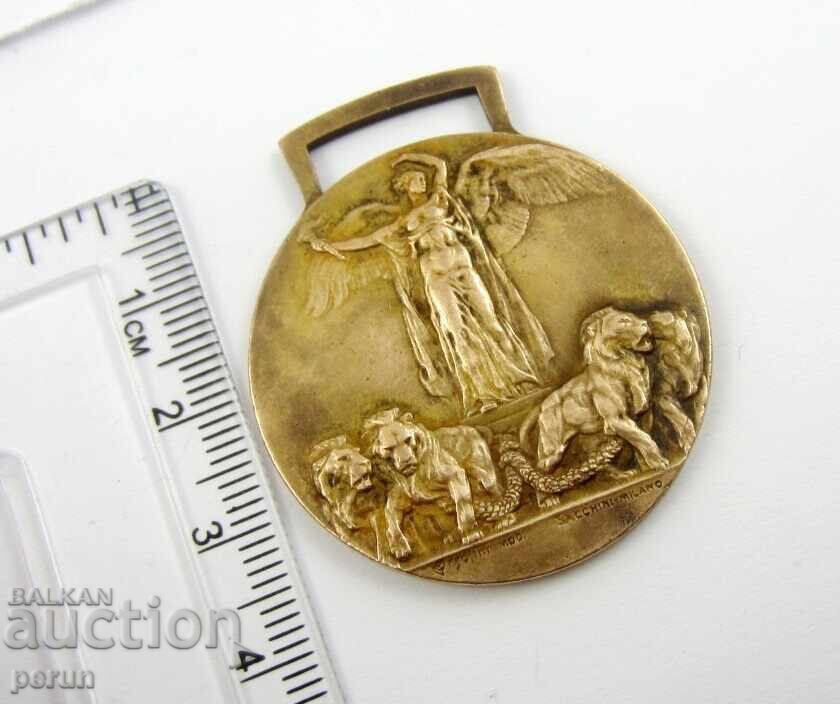 REGATUL ITALIEI - MEDALIE COMEMORATIVĂ PENTRU VICTORIA ÎN PRIMUL RĂZBOI MONDIAL - 5