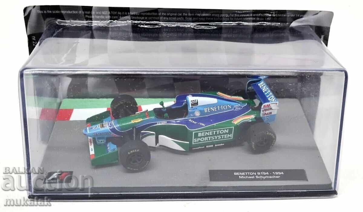 1:43 BENETTON B194 1994 MICHAEL SCHUMACHER ΜΟΝΤΕΛΟ ΦΟΡΜΟΥΛΑΣ