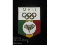 Ολυμπιακό σήμα-ΜΑΛΙ Ολυμπιακή Επιτροπή-Πολύ σπάνιο-Σμάλτο